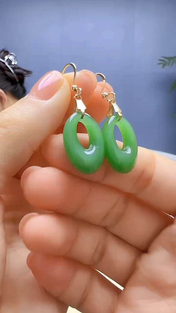 颈饰14K金镶嵌和田玉丹丹diy颈饰