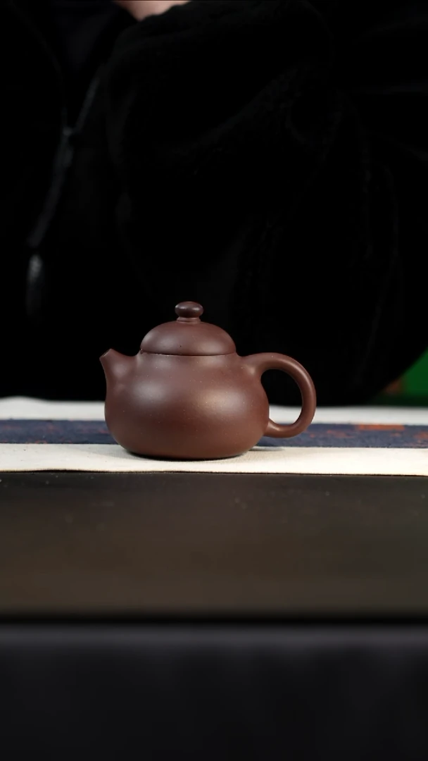 茶壶紫砂老紫泥文旦，200cc