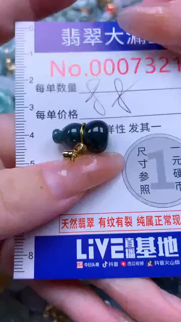 翡翠未镶嵌吊坠(不含链)7321