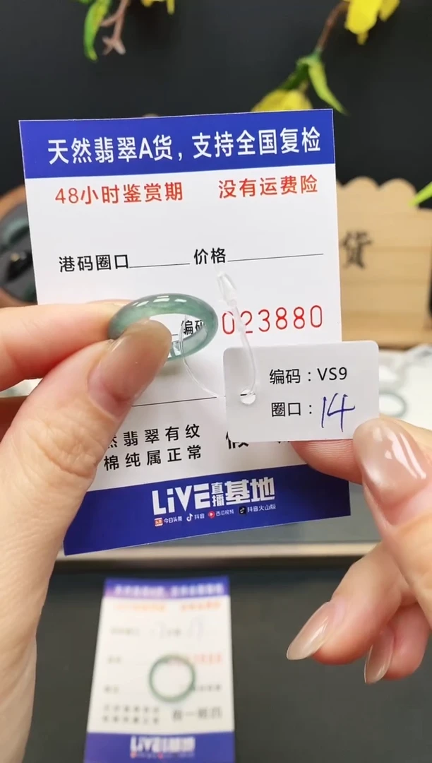 未镶嵌戒指翡翠3880