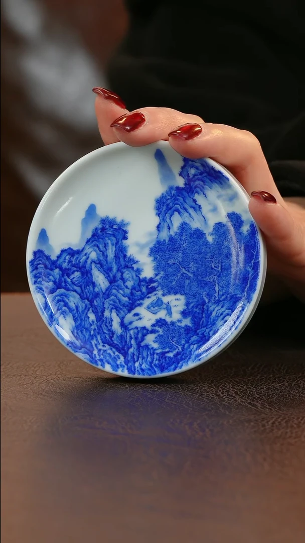 【闪购商品】青山赋山水盖置陶瓷