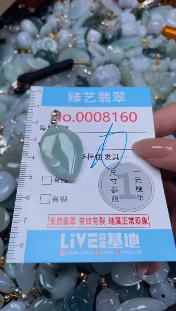 颈饰未镶嵌翡翠8160
