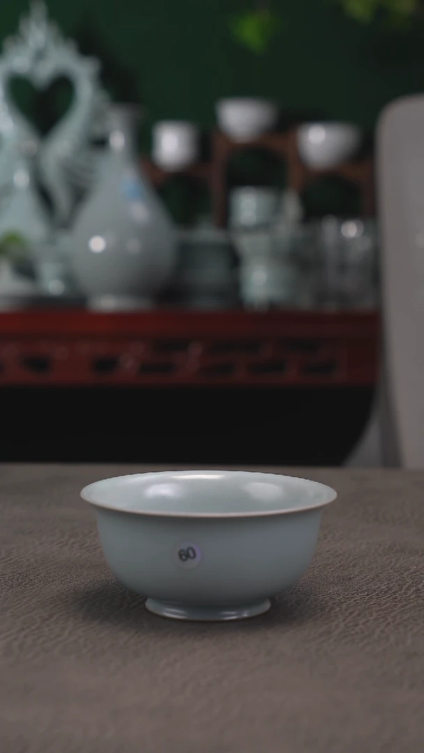 天蓝釉60号小宫杯不完美简包-二