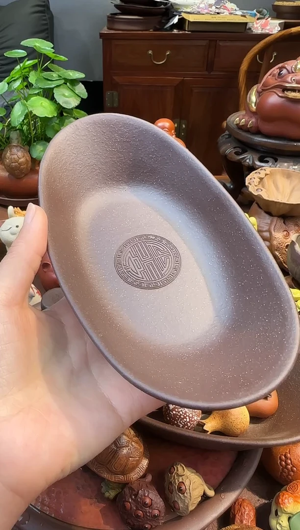 紫砂茶宠紫砂元宝盆