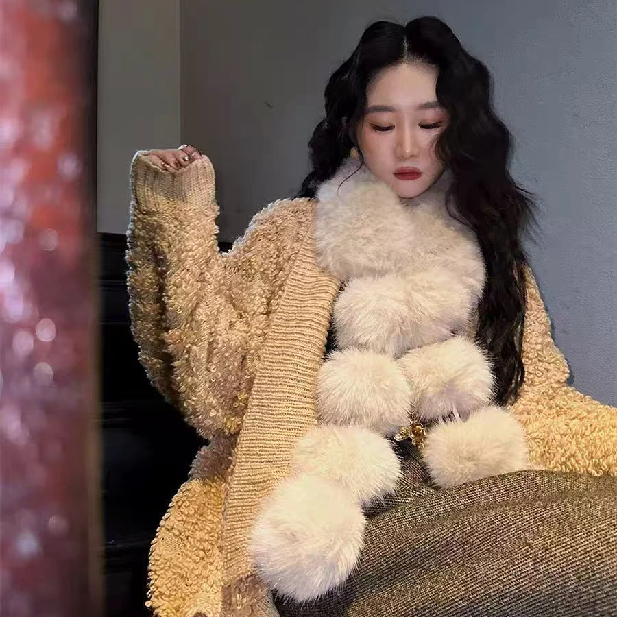 Love is long毛绒围巾【粉丝福利】保暖流苏气质高级感围脖情侣款