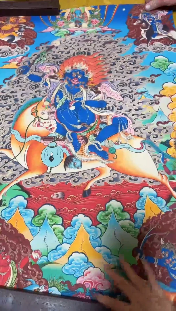 卷轴画精品唐卡===藏藏-吉祥天母