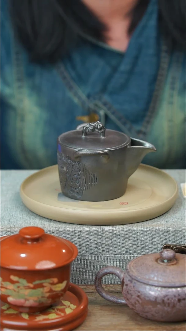 杯黄倩建水紫陶完品90