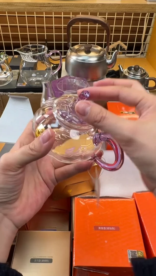 @@禾器晶彩福蔓壶浅紫