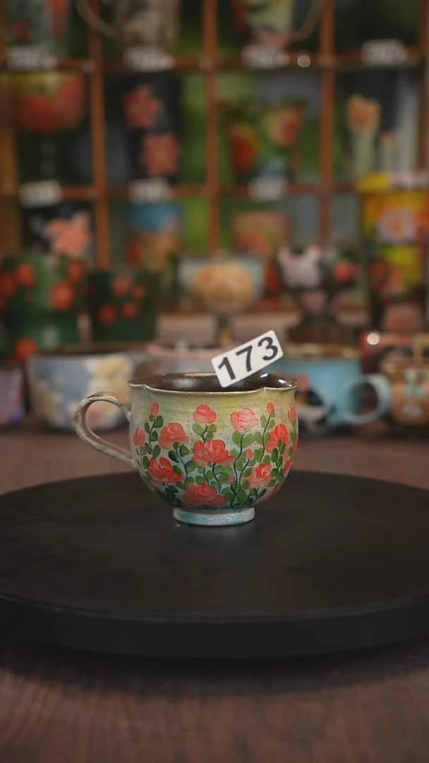 紫砂油画手绘釉下彩173