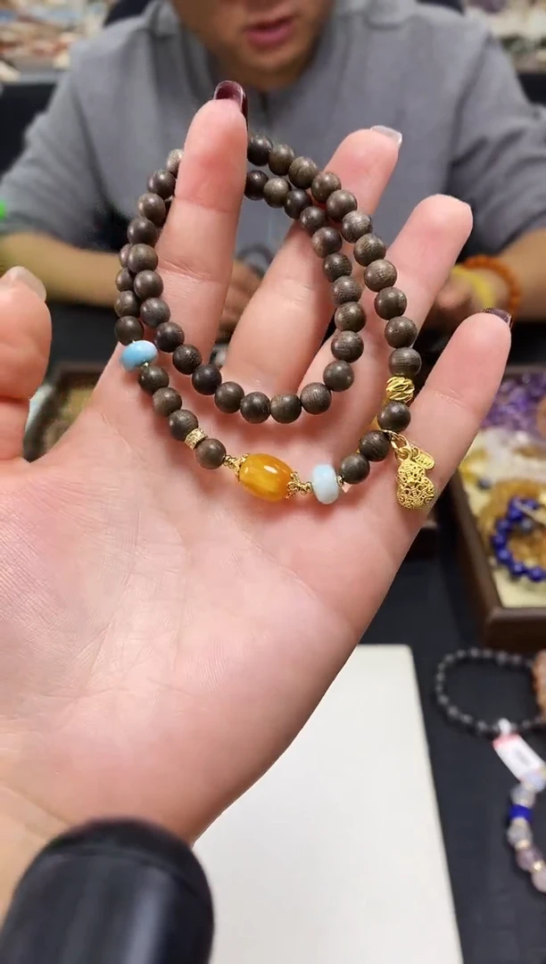 手串蜜蜡未镶嵌睿*白手串604