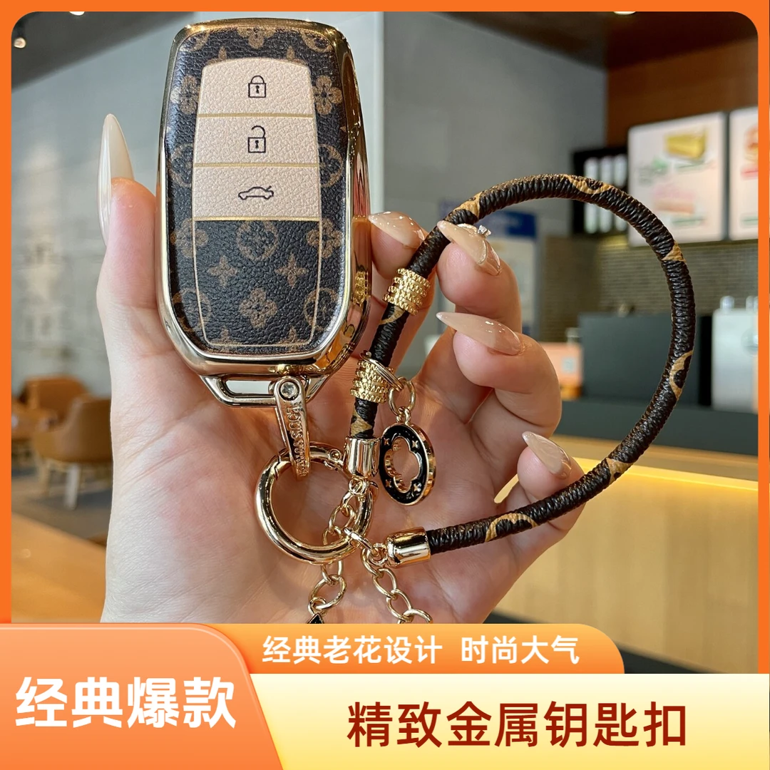适用丰田凯美瑞钥匙套威兰达雷凌卡罗拉汉兰达荣放rav4锋兰达车壳