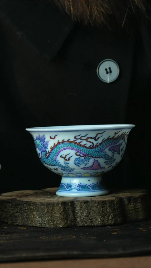 【闪购商品】杯景德镇陶瓷善听斗彩