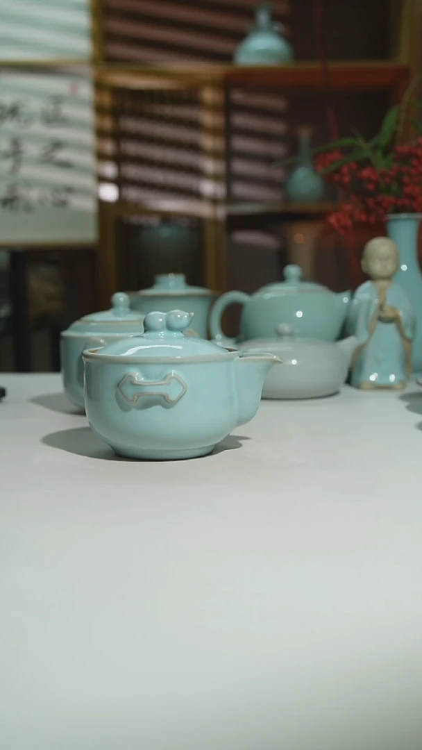 珑匠天青手抓壶二级安全包装