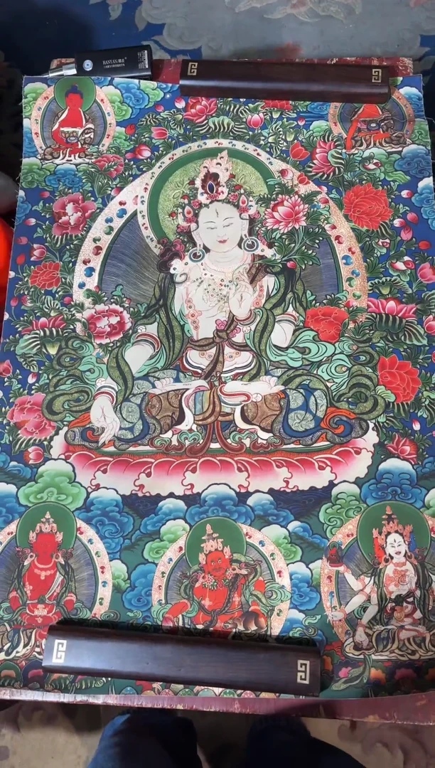 卷轴画龙妹唐卡直播tk16