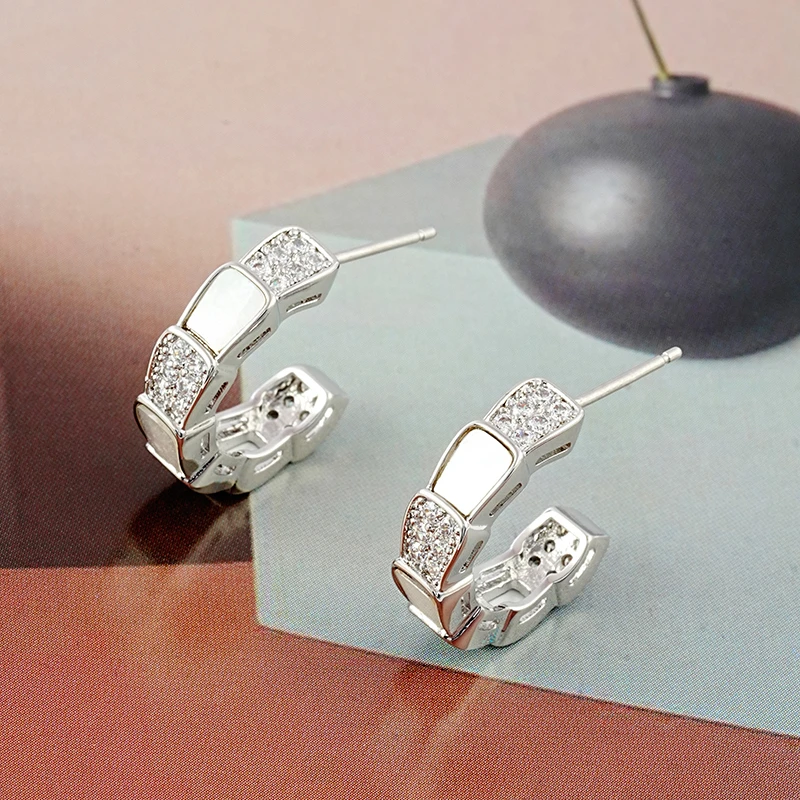 铜合金耳饰 日韩女镶钻耳饰耳坠耳圈耳钉气质百搭1E00095