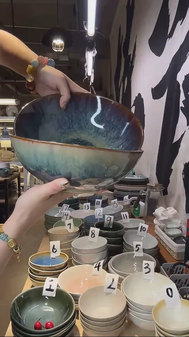 瓷38高温釉下彩陶瓷餐具默认微瑕