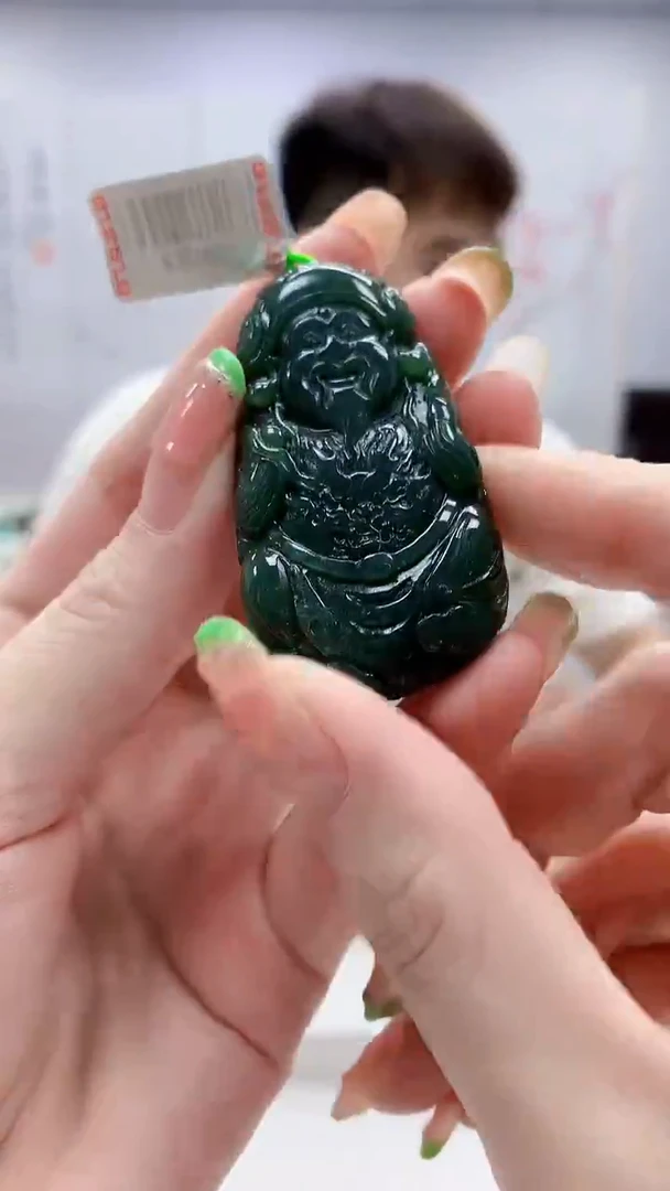 未镶嵌定制翡翠4868ry-毛货挂件187