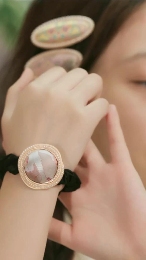 刺绣湘传礼名家宋锦发绳