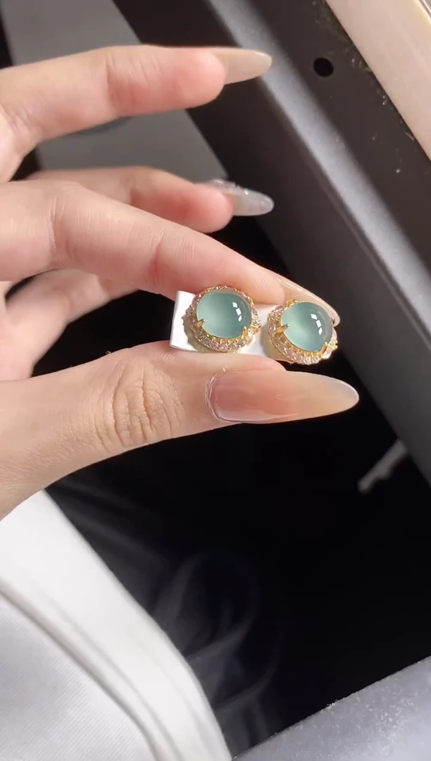 翡翠戒指银S925镶嵌51151