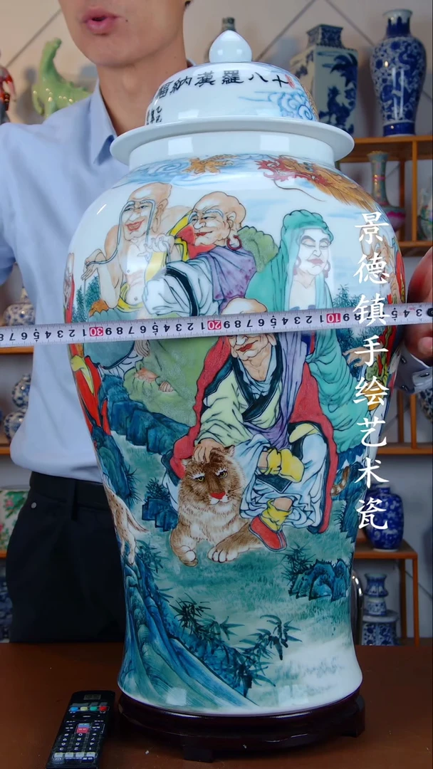 瓶景德镇手工手绘陶瓷摆件67