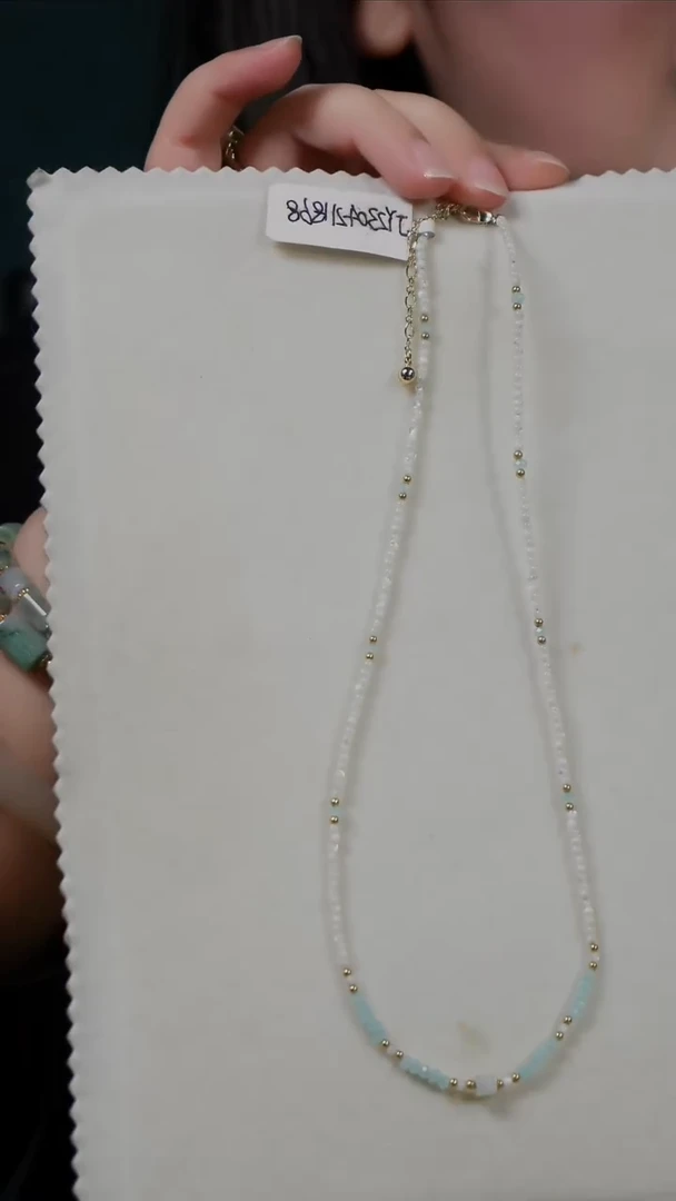 颈饰未镶嵌水晶小**? 颈链