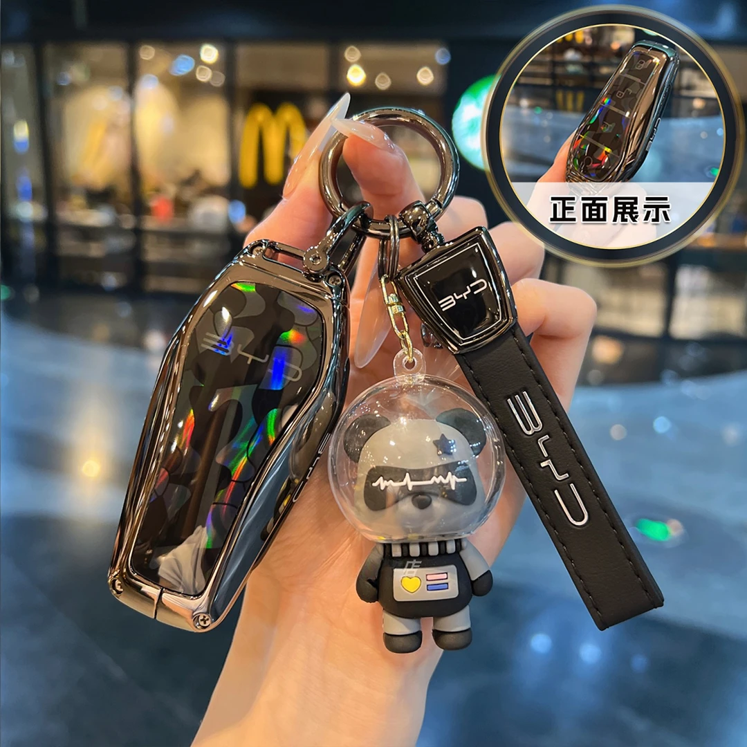 适用于比亚迪车钥匙套秦PLUS唐海鸥海豹海豚宋plus汉ev扣海狮卫舰