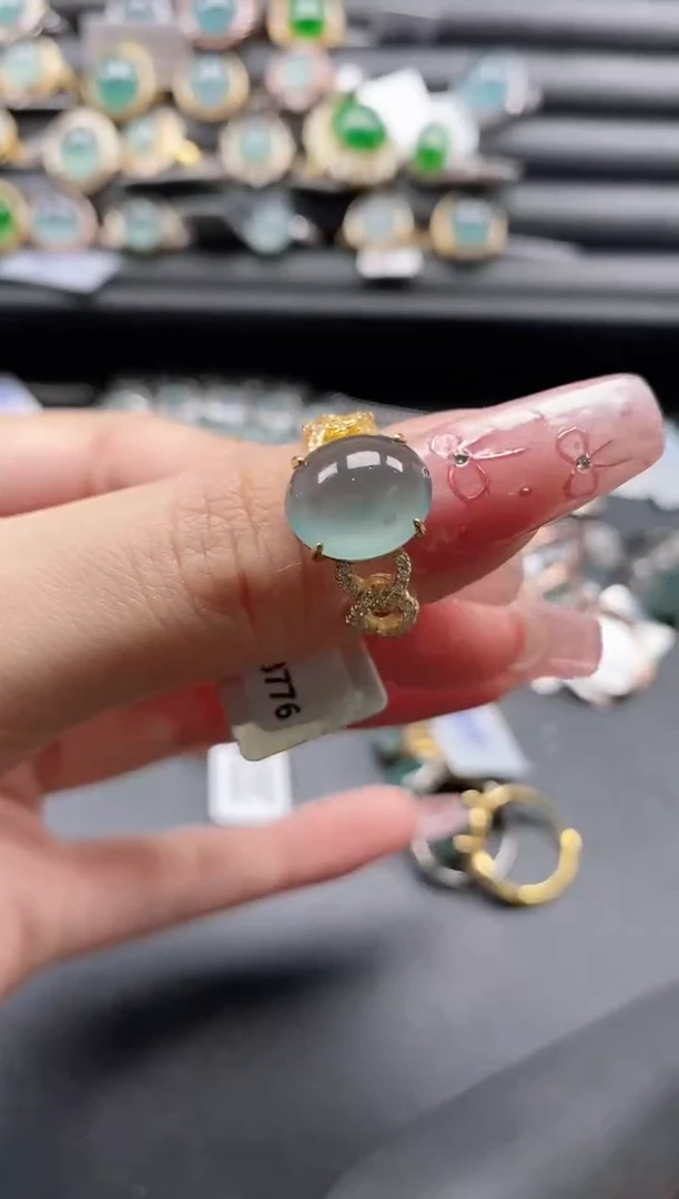 【闪购商品】翡翠戒指银S925镶嵌11111