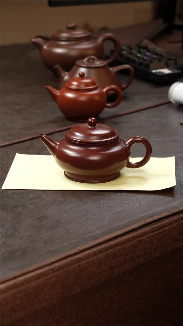 茶壶紫砂壶·21紫朱泥水平175cc