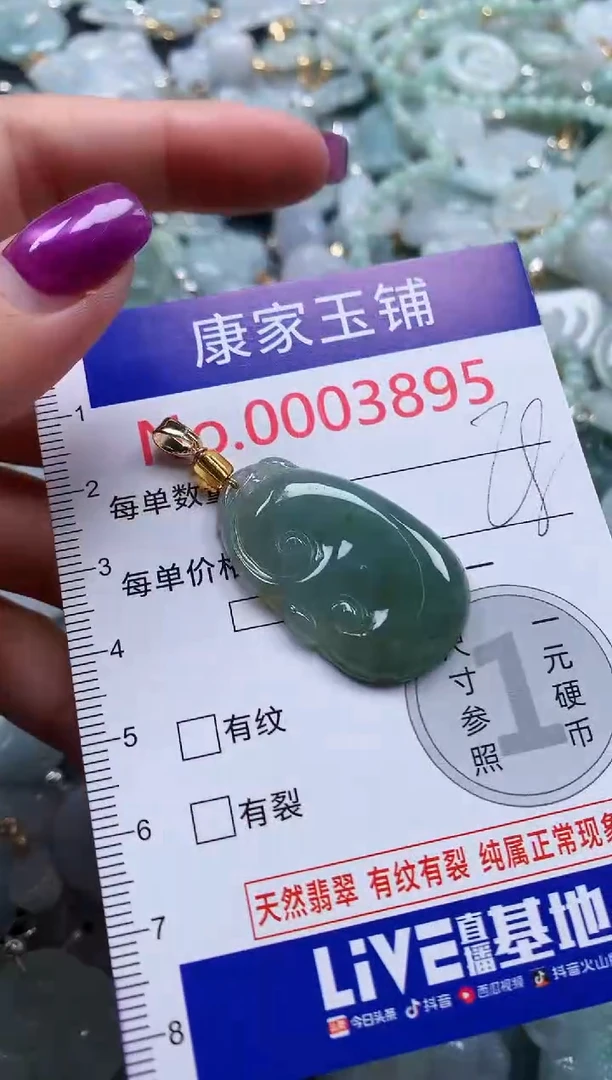 颈饰未镶嵌翡翠3895