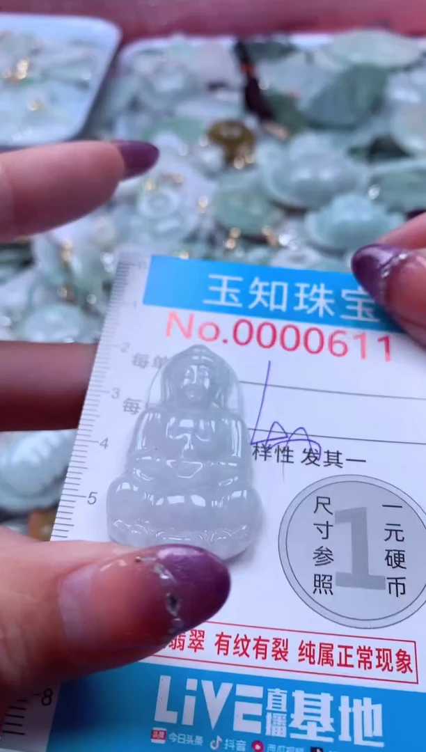 翡翠未镶嵌吊坠(不含链)611