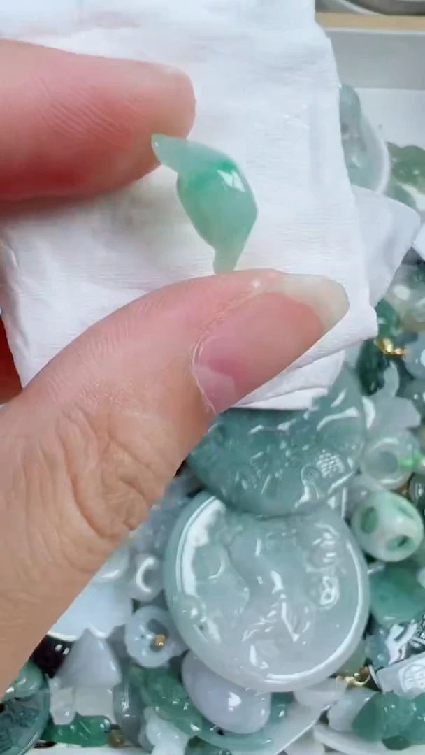 散珠翡翠96号链接，A货翡翠