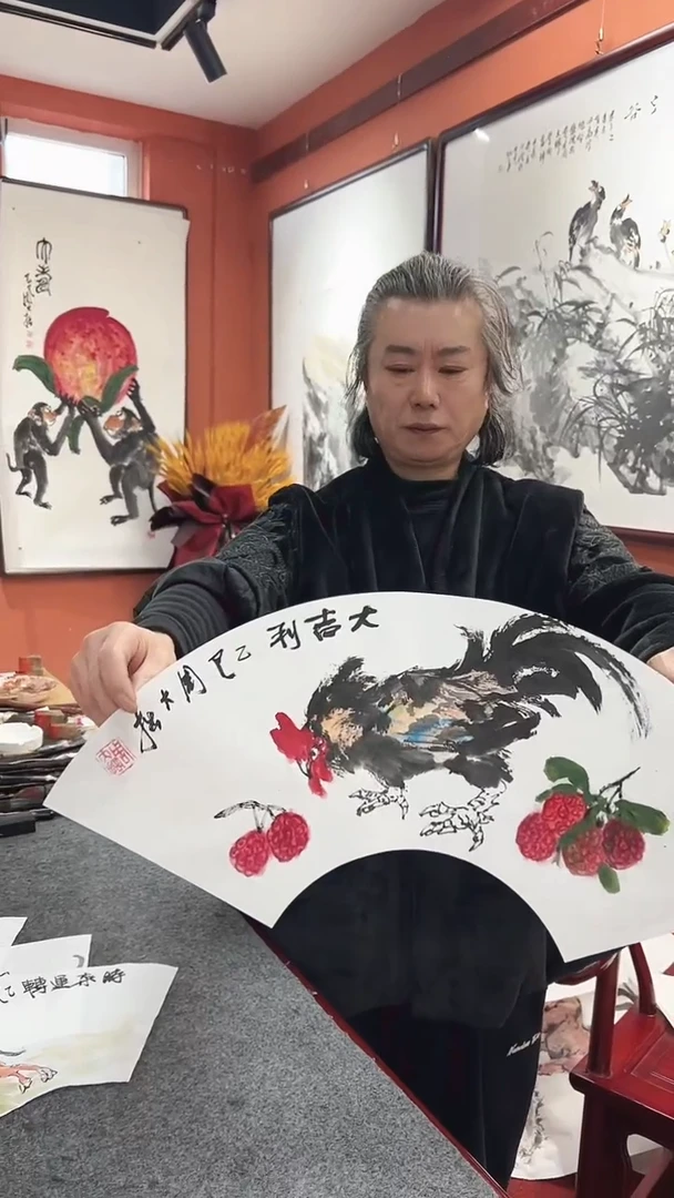 国画周大拙/国画/花鸟
