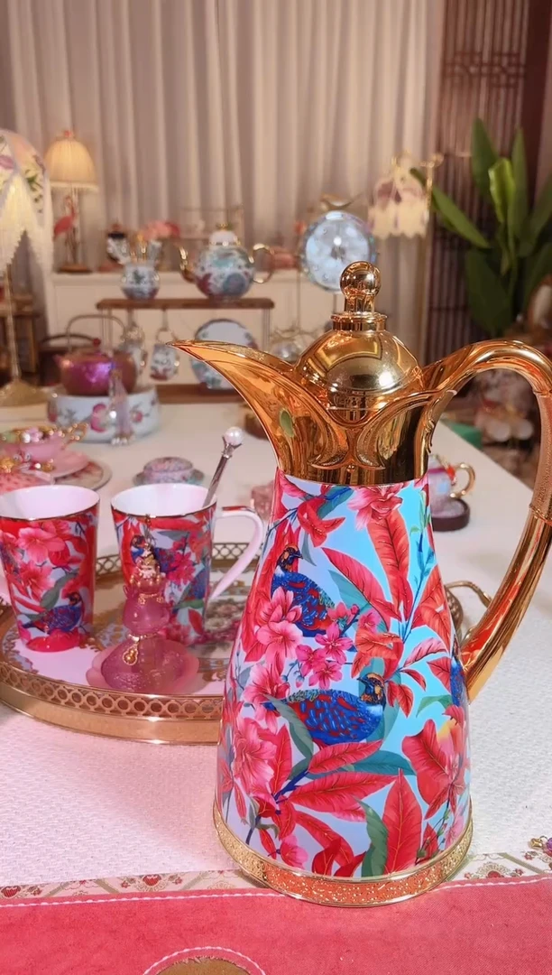 【闪购商品】瓷花语雀跃 保温壶