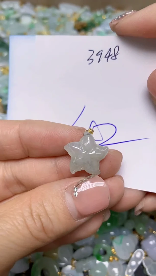【闪购商品】翡翠挂件18K金镶嵌 天然翡翠A货