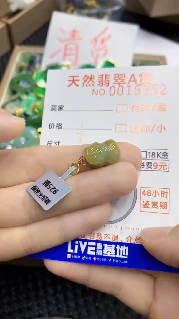 翡翠未镶嵌颈饰             1