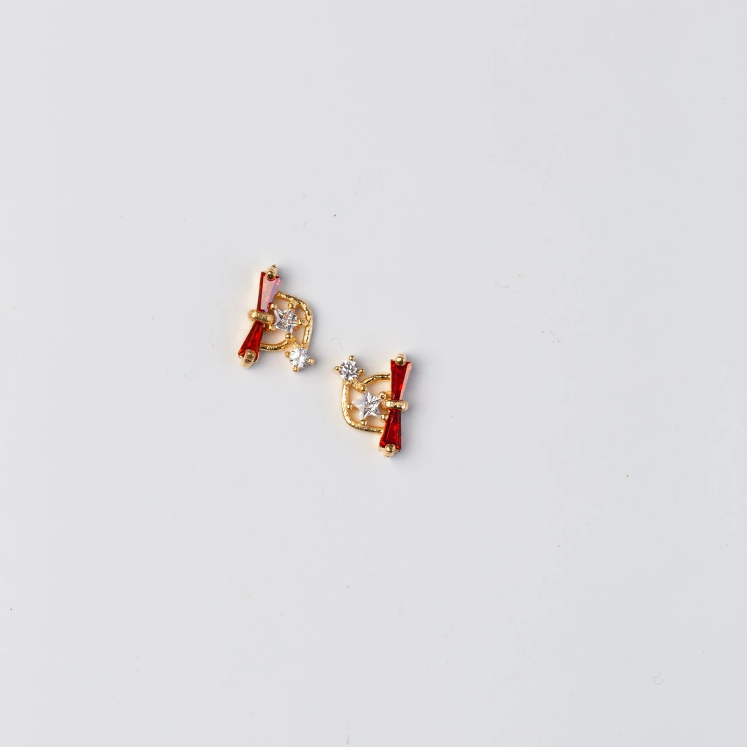 大咖饰品-B600 金色圣诞帽（2颗）