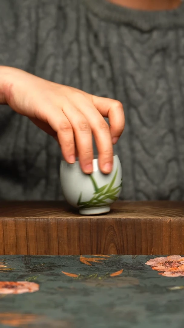 杯釉下彩手工手绘同款陶器
