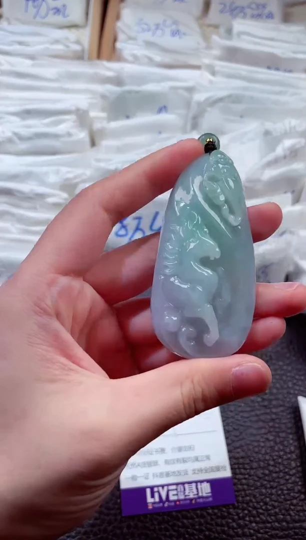 翡翠未镶嵌颈饰00003486
