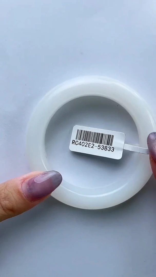 和田玉手镯未镶嵌张53 羊脂白玉