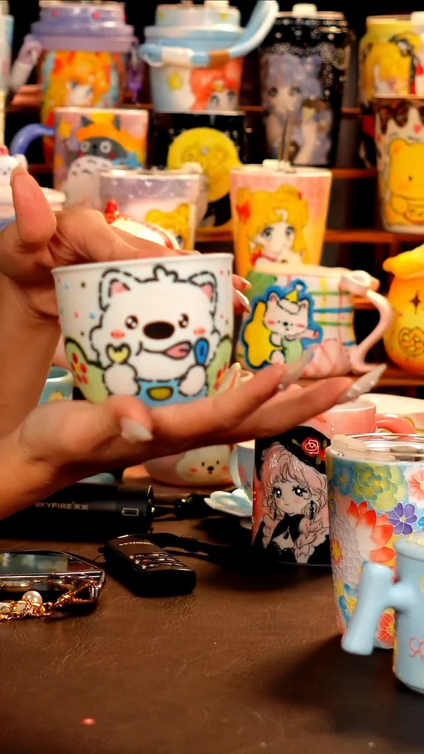 景德镇手工手绘杯杯