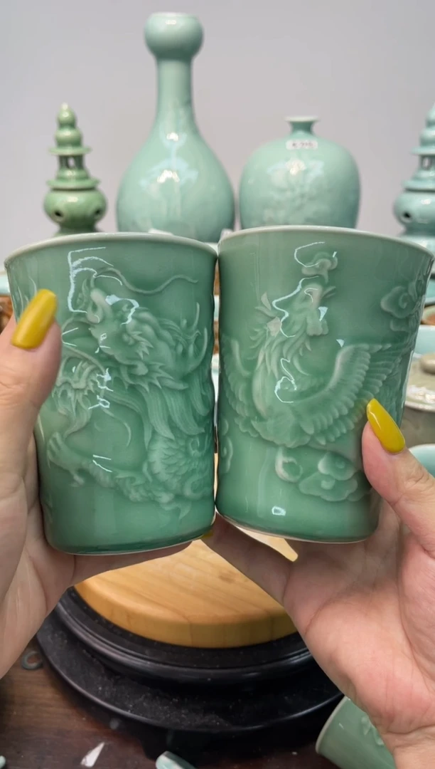 特价福利 微瑕 慧仙青瓷