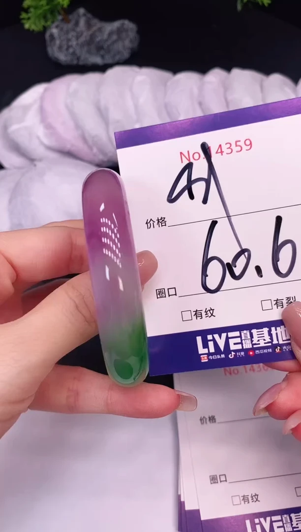 未镶嵌手镯翡翠14359