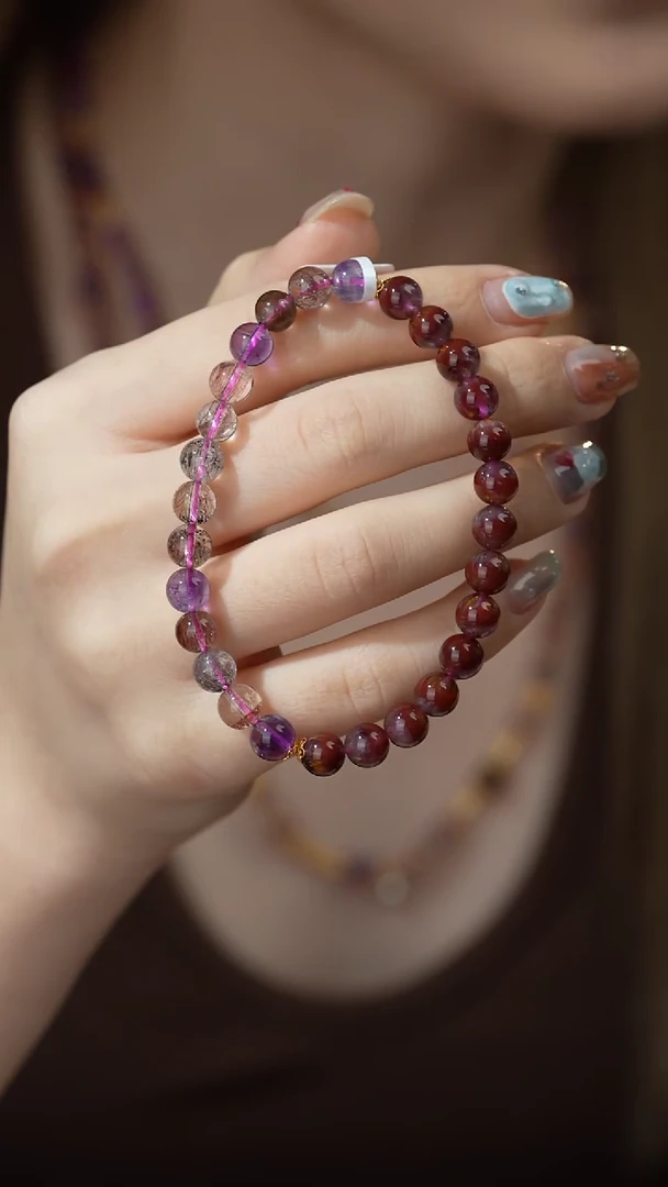 单圈18K金镶嵌水晶V05（多样性发一件）极光6mm+