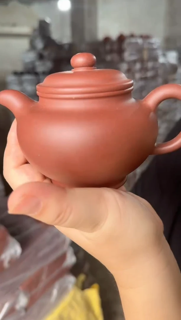 茶壶紫砂红皮龙掇只