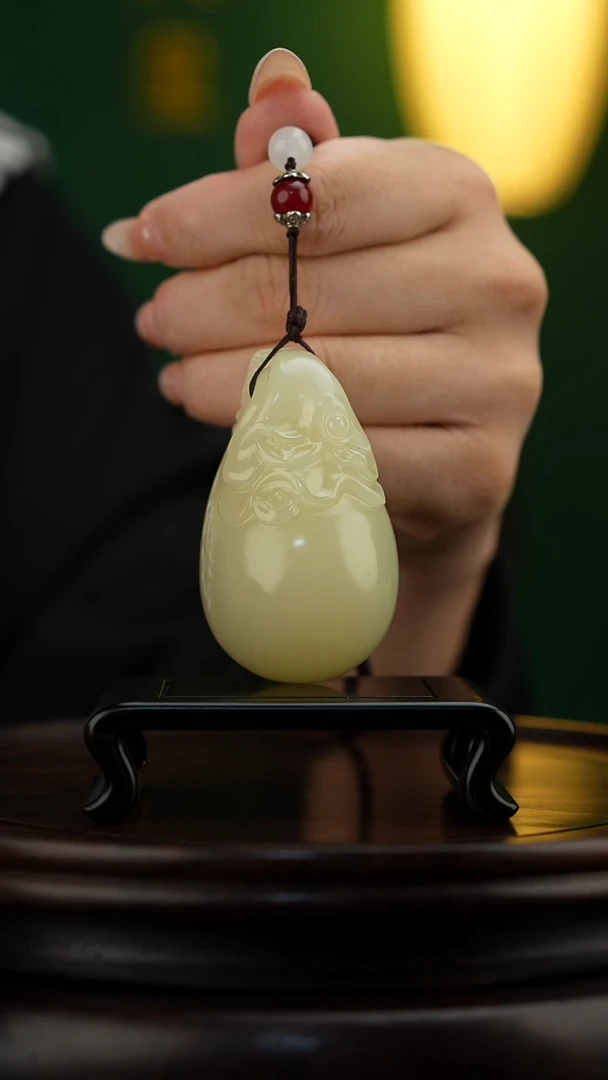 玉【招财福袋】天然玉石手把件