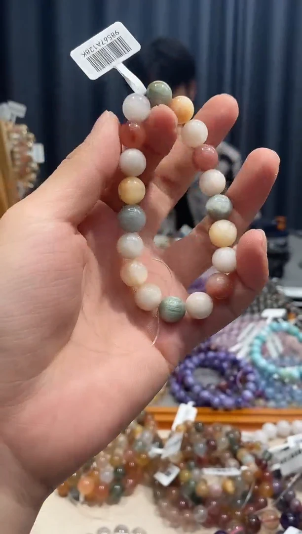 水晶手链未镶嵌^*^彩兔毛