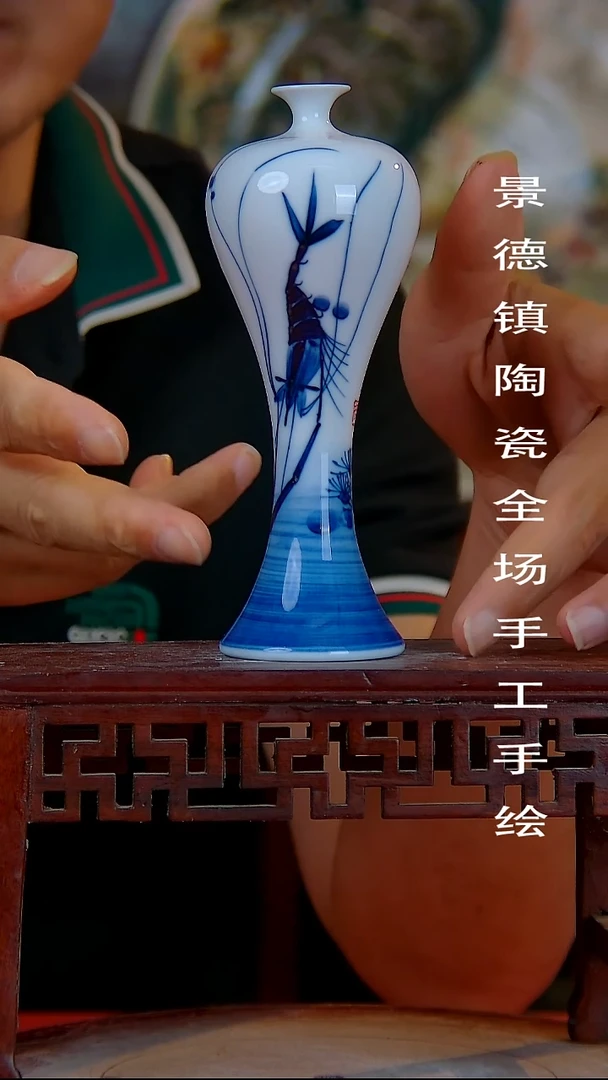 摆件手景德镇陶瓷 全场手工绘