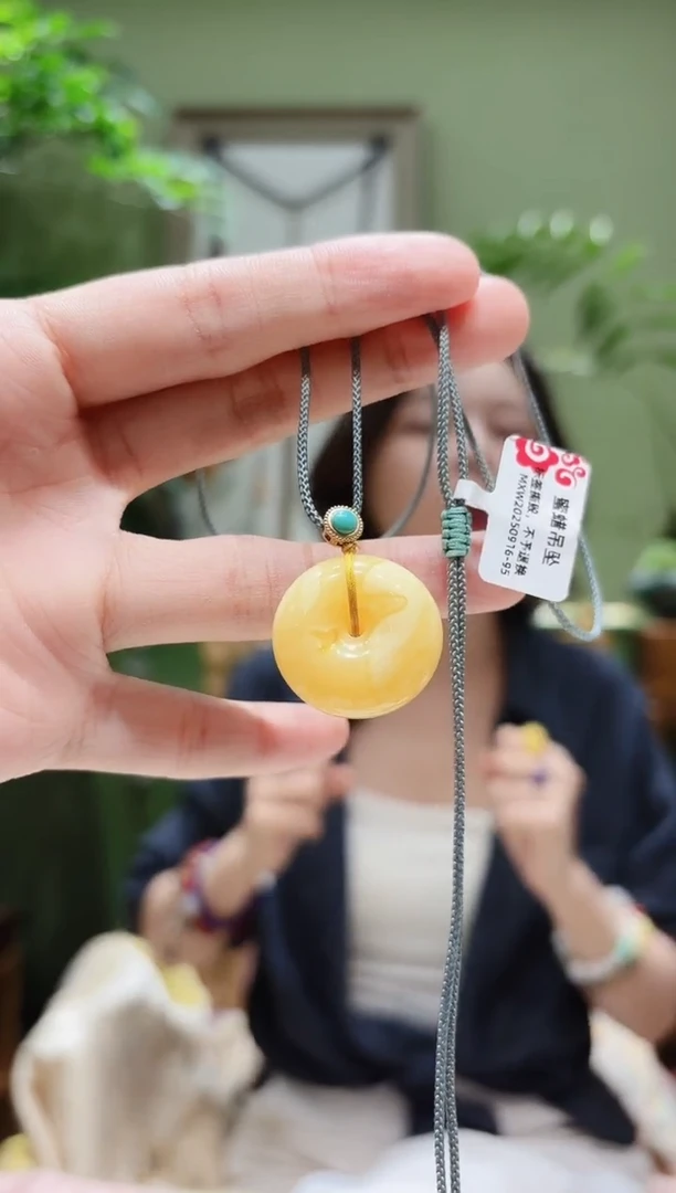 裸石蜜蜡未镶嵌蜜蜡项链MXW0916-95多样性发货
