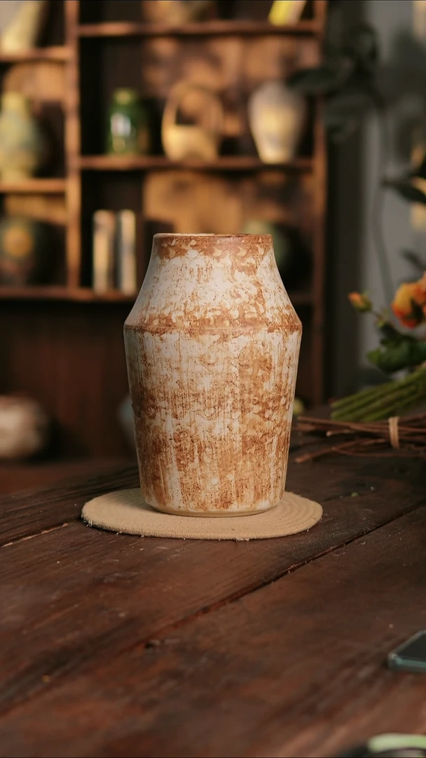 摆件23-317 陶瓷花器高29口径11