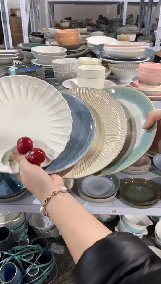 【闪购商品】瓷片外贸尾货瑕疵满20包邮X4 小盘组合